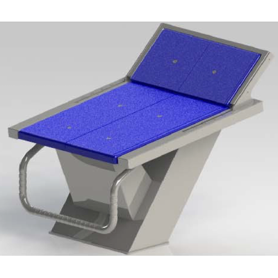 Słupek startowy basenowy AstralPool z podnóżkiem | BasenShop