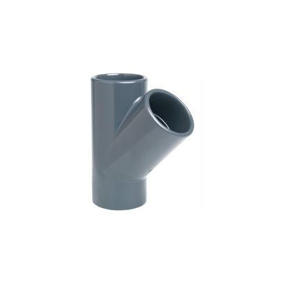 Trójnik 45° KW x KW x KW Na Rurę PVC
