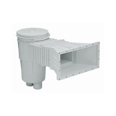 Skimmer 15l Z Pokrywą Kwadratową - Poszerzony Wlew - Do Muru 30 cm