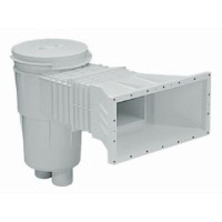 Skimmer 15l Z Pokrywą Kwadratową - Poszerzony Wlew - Do Muru 30 cm