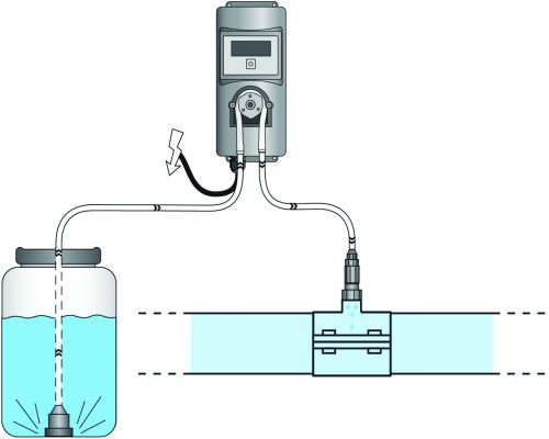 Sposób montazu perystaltycznej pompy dozującej chemię do basenu AstralPool